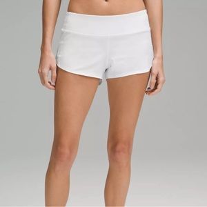Speed Up Low-Rise Lined Short 2.5" - White